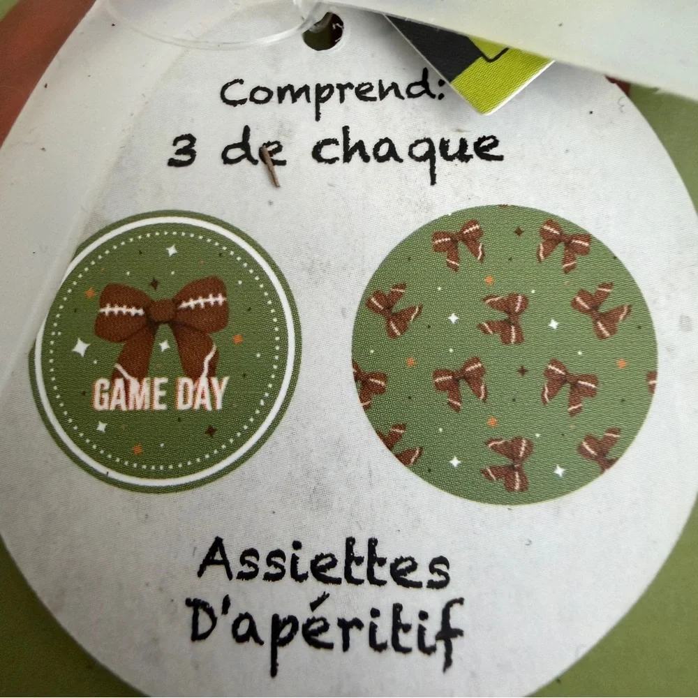 4 piece football party decorations